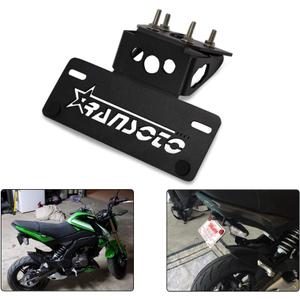 RANSOTO Motorcycle Z125 Fender Eliminator Kits License Plate Holder Compatible with 2015-2025 Kawasaki Z125 Z125 Pro