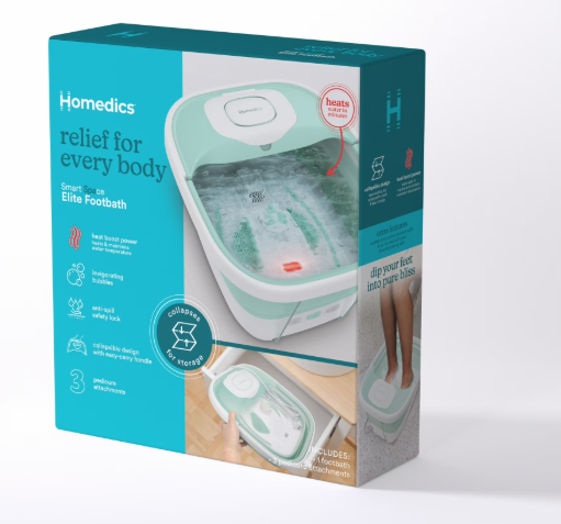Homedics Easy Store Collapsible Footbath With Full Heat