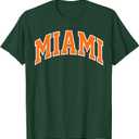 Retro Miami Men Miami Women Vintage Classic Orange Green FL T-Shirt (Small)