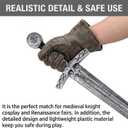 Kendane Knight Sword Plastic Medieval Sword Halloween Cosplay Costume Prop