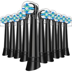 10 Pack IO Replacement Heads Compatible with Oral B iO 2 3 4 5 6 7 8 9 10 Deep Clean Series Electric Toothbrush, Toothbrush Heads Compatible with Oral B iO for Cleans Your Teeth (Black)
