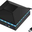 Adjustable 3-Speed Cooling Fan USB Hub Vertical Stand for Xbox Series X Console