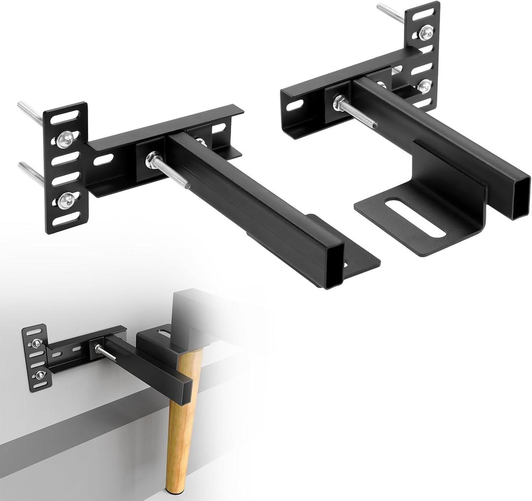 BEAMNOVA Headboard Brackets for Metal Bed Frame Head Board Kit for Adjustable Bed Base Fits Bolt-On Footboards, Queen King Full Twin Size Bed Frames Attachment Hardware Stiffeners