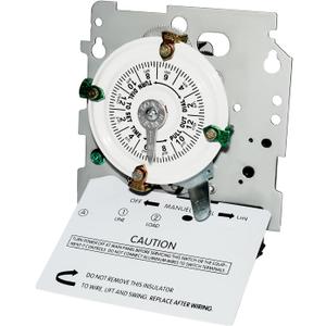 T101M Electromechanical Timer Switch Versatile Scheduling Manual Override, Mechanism Only