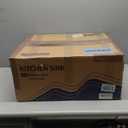 22x18x9 Inch Drop in Kitchen Sink, Handmade 304 Black Stainless Steel Sink, Centre-Offset Drain, R10 Tight Corner, Topmount Kitchen Sink with Strainer & Bottom Grid