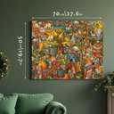 Jigsaw Puzzles for Adults, 1000 Pieces Animal Paradise Puzzle, Cartoon Painting Challenging Puzzles for Family Activity Game Nights Gifts Fidget Stress Relief