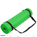 Yoga Mat, 1/2-Inch Extra Thick High Density Exercise Mat, Anti-Tear Exercise Yoga Mat with Carrying Strap, Suitable for Various Yoga Exercises, Green