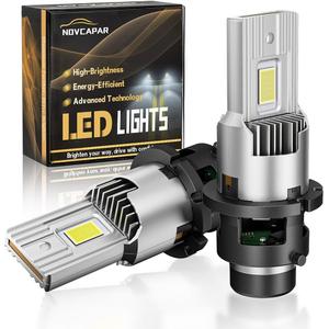 Upgraded D2S D2R LED Bulbs,30000LM +600% Brightness,6500K Cool White,150W High Power,Plug and Play,High and Low Beam,LED Fog Light Bulbs,Pack of 2