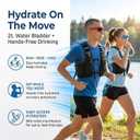 Running Hydration Vest with 2L Water Bladder, 22L Cooling Hydration Pack for Men Women, Hiking, Cycling, Trail Running, Marathon