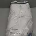 Snow White Pleated Linen Blackout Curtains 84 Inches Long for Bedroom Living Room Pinch Pleat Black Out Thermal Insulated Ring Hooks Back Tab Room Darkening Elegant Drapes Window Curtains with Liner (40"W x 84"L (Pack of 2))