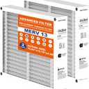 16x20x4 Air Filter Replacement, Compatible with Honeywell FC100A1003, Foldable MERV 13 HVAC AC Furnace Filters, Actual Size: 15.94"x19.75"x 4.38" - 2PACK