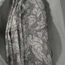 SUSYBAO Grey Paisley Duvet Cover King 100% Cotton 3 Pcs Set 1 Vintage Boho Floral Duvet Cover with Zipper Ties 2 Pillowcases European Style Gray Bohemian Flower Bedding Set Soft