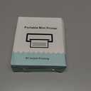 Thermal Mini Printer, Portable Inkless Sticker Maker with 11 Rolls Printing Paper, for Photo Journal Notes Memo, Compatible with iOS & Android