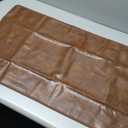 Leather Scooter Seat Cover Fabric - 35 x 18", Brown Color, Set of 2