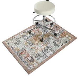 Office Chair Mat for Hardwood Floor, 47"x52" Desk Computer Chair Mat for Hard Wood, Large Anti-Slip Hard Floor Protector Rolling Chair Mat, PVC Mat Desk Rug for Office and Home