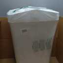 Rubbermaid Swing Top Waste Container for Home and Kitchen, Easy Access Disposal and Slim Modern Trash Can with Lid, 12.2 Gallon Capacity, White