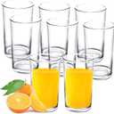 Youngever 9 Pack 9-ounce Plastic Drinking Tumblers, Unbreakable Glasses, Reusable Plastic Cups, Drinking Glasses - NO BPA | Top-Rack Dishwasher Safe