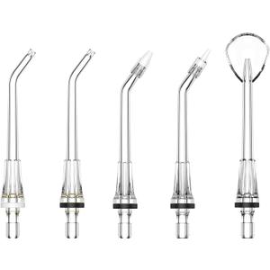 Water Flosser Replacement Tips for FlossJet Water Dental Flosser,5 Replacement Jet Tips with Oral Irrigator,Standard Water Dental Flosser Jet Tips,360 Rotatable Replacement Heads for Deep Cleaning