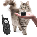 3 MODES TRAINING Cat Shock Collar, Lightest Cat Training Collar with Remote for Small Cats 5-15lbs & Medium Large Cats/Puppies, Waterproof, Rechargeable, 1300ft Range (Black)