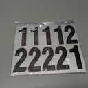 HCFQ 60 Pcs 3 Inch Mailbox Numbers Reflective Adhesive Self-Waterproof DIY Number Stickers for Outside Mailbox,Signs,House Numbers,Cars,Address Number,Trash Cans,Storage Cabinet Decal