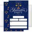 4x6 2026" Law School Graduation Party Invitation Set (20 Cards + 20 Envelopes) Legal-Themed Grad Celebration Invites.(095)
