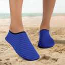 Water Shoes for Womens Mens Barefoot Aqua Yoga Socks for Pool Beach Surf Walking Water Park Boating Sports Water Shoes (7.5-8.5 Women/6-7 Men, Blue)