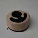 Couch Cup Holder Pillow, Sofa and Bed Organizer Caddy for Drinks, Remotes, Phones (Beige)