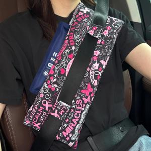 Mastectomy Pillow, Post Heart Surgery Seatbelt Pillow, hysterectomy recovery, c section Recovery, Insert Icebags Pockets chemo port pillow, Pacemaker Seatbelt Protection, Great Breast Cancer Gifts for Women