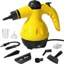Handheld Steam Cleaner for Home, Powerful Pressurized Steam Cleaner Natural Steamer for Cleaning Car, Bathroom, Shower, Upholstery, Grout, Window, Grease (Yellow)