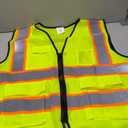 Reflective Mesh Safety Vest for Men Women with 5 Pockets and Zipper Front High Visibility Mesh Vest Hi Vis Construction Work Vest,Meets ANSI/ISEA Standards(EK175-Yellow-XL)