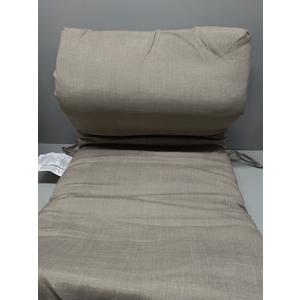 Honeycomb Outdoor Essentials Dining Chair Cushion, 20 x 41, Hampton Texture Neutral Cushion for Patio Furniture
