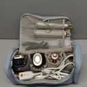 Hair Dryer Travel Case, Portable Hairdryer Storage Bag with Hanging Hook, Waterproof Hair Dryers Organizer Bags (Blue)