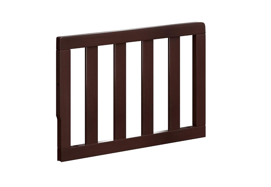 Storkcraft & Graco Toddler Safety Guardrail with Slats (Espresso) – GREENGUARD Gold Certified, Converts Compatible Storkcraft & Graco Crib to Toddler Bed, Each Guardrail Sold Individually