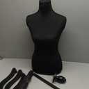 FDW Manikin 60-67Height Adjustable Female Dress Model Display Torso Body Tripod Stand Clothing Forms (Black, 60-67 Inches)