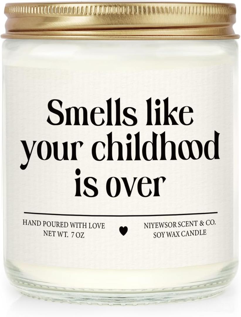 Niyewsor 18th Birthday Gifts for Girls Boys, Eighteen Birthday Candle, 2008 18th Birthday Decorations for Girls Boys, 18 21 Year Old Bday Gifts for Daughter, Son, Sister, Niece, Handmade, 7oz