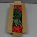 Artificial Geraniums Flowers for Outdoors Fall Decor, Fake Mums 4 Bundles UV Resistant Fake Geraniums Fall Flowers Silk Faux Plants for Home Planter Gardens Table Patio Porch Summer Decor(Red)