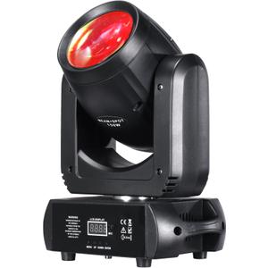 150W Moving Head DJ Lights LED Stage Light Mini Beam Spot 8 Gobos 8 Colors Stage Lighting DMX 512 12CH with Sound Activated for Wedding Live Show Disco Events Party(150W, 1)
