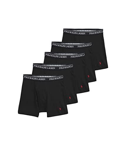 POLO RALPH LAUREN 5-Pack Boxer Brief Black 1 LG