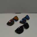 KALIYADI Polarized Sunglasses for Men, Lightweight Sun Glasses with UV Protection for Driving Fishing Golf ((3 Pack) Black/Ice Blue/Red)