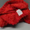 Red Throw Blanket 50"×60" inches Gifts for Mom Fuzzy 3D Jacquard Decorative Flannel Fleece Super Soft Plush Cozy Blanket for Couch Sofa Chair Lightweight