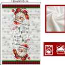 XCHI Santa Christmas Trees Deer Christmas Tree Kitchen Towels Winter Dish Towels 18x26 Inch Xmas Home Kitchen Decorations Hand Towels Set of 2 Drying Dishcloth