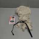 Topcosplay Judge Colonial Wig for Men Women Historical Powdered Wig Beige Halloween Costume Funny Wigs