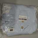 Baby Boy Girl Short Sleeve Bodysuits New Born 100% Cotton Clothes 5-Pack 0-12M (6-9 Months, Khaki+light Blue Lapel+card Stripe)