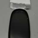 10x5 Bathroom Vanity Tray, Oval Ceramic Decorative Perfume Candle Tray for Bathroom/Kitchen Counter, Black