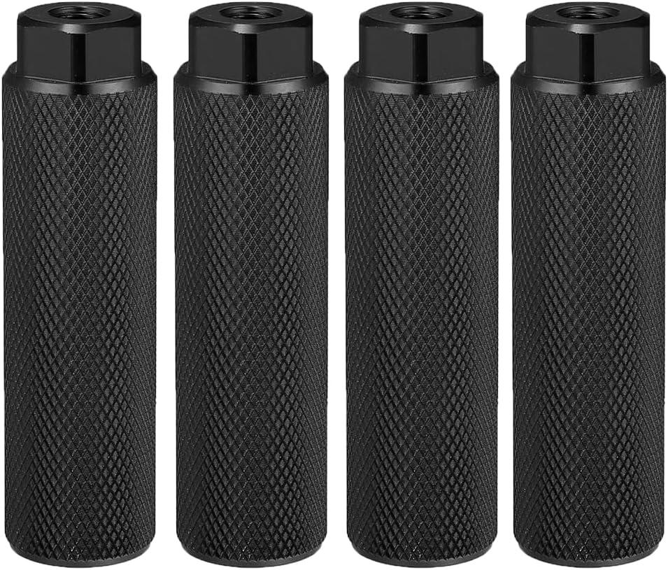 SMALLSTARIII Bike Pegs 4Pcs Aluminum Alloy Anti-Skid Lead Foot Bicycle Pegs 3/ 8 inch Axles