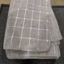 Microfiber Dish Towels - Soft, Super Absorbent and Lint Free Kitchen Towels - 7 Pack (Lattice Designed Gray Colors) - 26 x 18 Inch