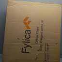 FYLICA Foldable Office Chair with PU Wheels and Smooth Armrest-Ergonomic Mesh Bouncing Back, Stackable Conference Room Chair, Office Guest & Reception & Meeting Chair (Black)