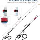Pressure Washer Extension Wand 24 FT, Extension Pole for Pressure Washer with Gutter Extension, and 7 Spray Nozzle Tips for Roof Fence Window Washing Gutter Cleaner