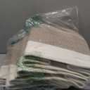 OIAHOMY 4 Pack Storage Baskets for Organizing, Basket for Shelves with Handle, Woven Baskets for Storage Toys, Towels, Books, Cotton Rope Basket 13" L x 9 " W x 7.8 " H, Brown & White