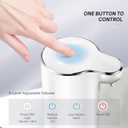 Secura Foaming Soap Dispenser, 10oz/300ml Touchless Automatic Dispenser with Adjustable Volume Control, Rechargeable Hands Free Dispenser for Kitchen, Bathroom